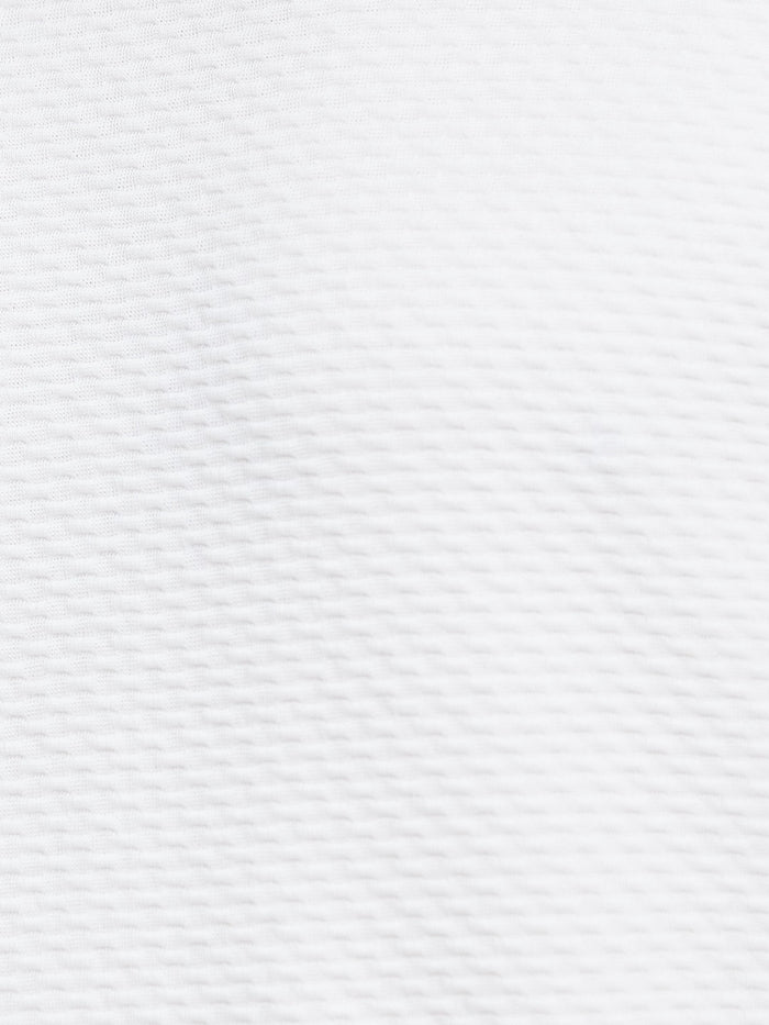 STRUCTURE ROUND NECK BUBBLE KNIT T-SHIRT