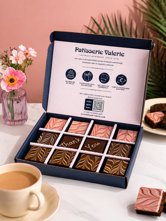 Thank You Chocolate Brownies - Patisserie Valerie