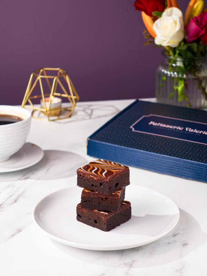 Thank You Chocolate Fudge Brownies Gift Box - Patisserie Valerie