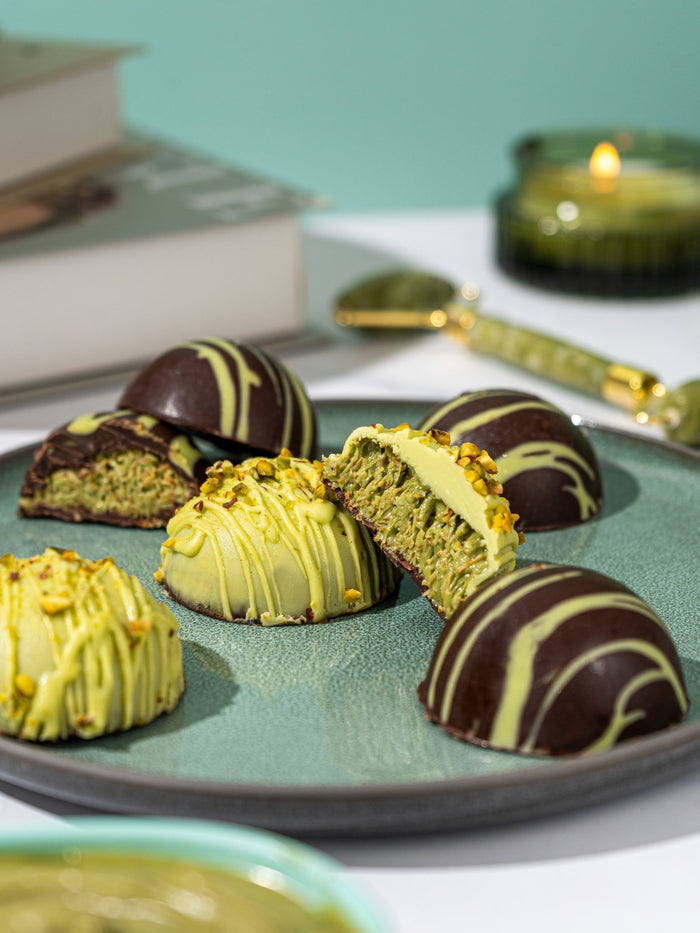 Patisserie Valerie's handmade Happy Birthday Dubai-Style Chocolate Bites Gift Box cake delivery