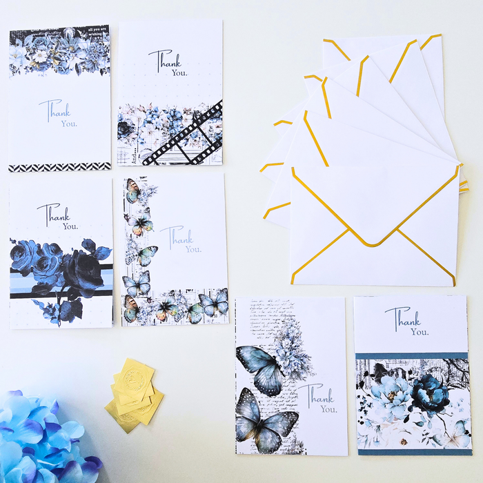 Thank You Greeting Card Collection | Azure Blooms