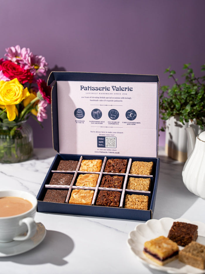 Patisserie Valerie's handmade The Old School Favourites Classic Treat Box cake delivery
