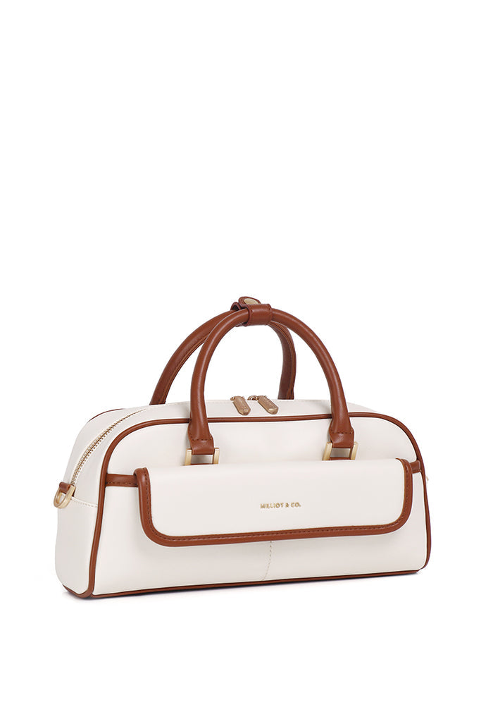The Ordine Top Handle Bag (Beige)