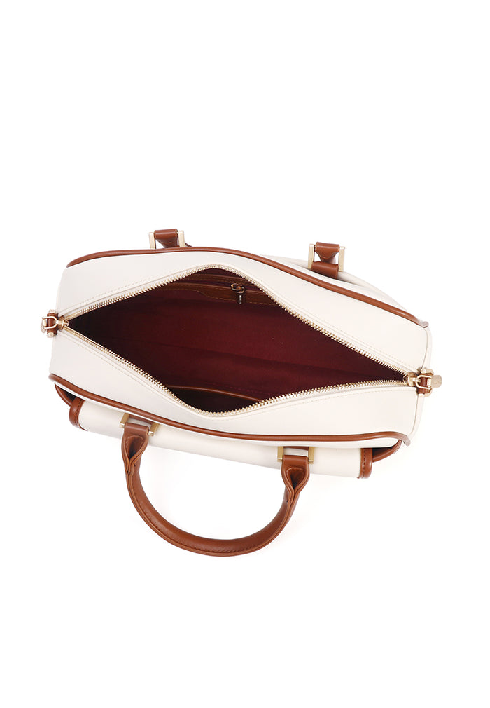 The Ordine Top Handle Bag (Beige)