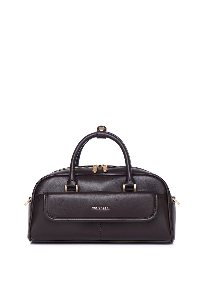The Ordine Top Handle Bag (Espresso)