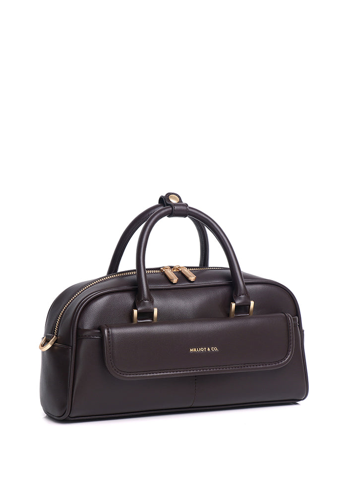 The Ordine Top Handle Bag (Espresso)
