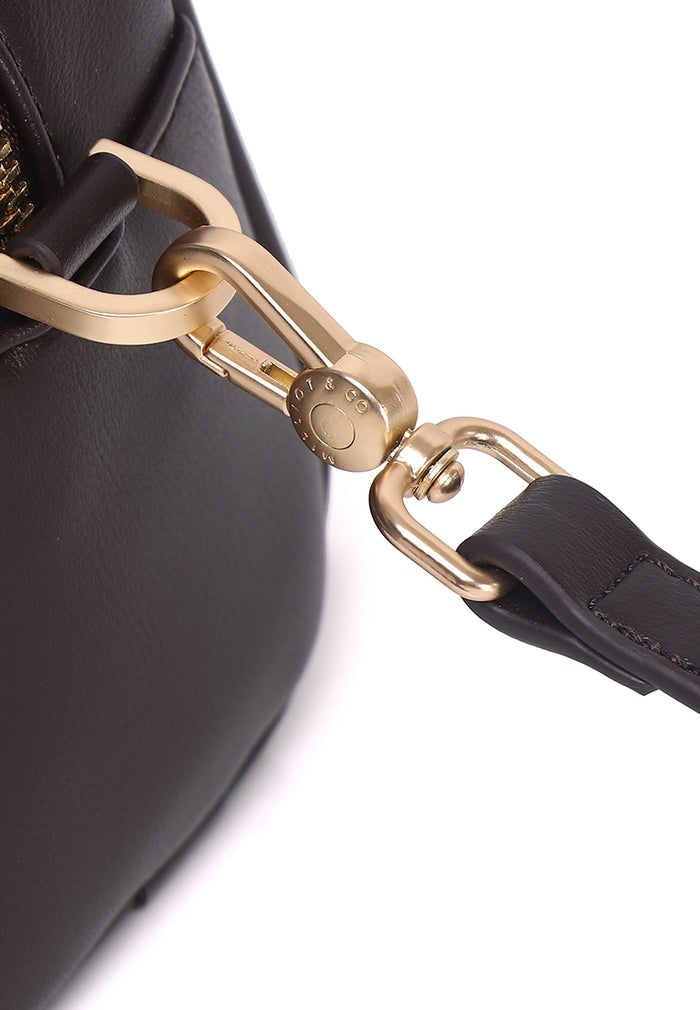 The Ordine Top Handle Bag (Espresso)