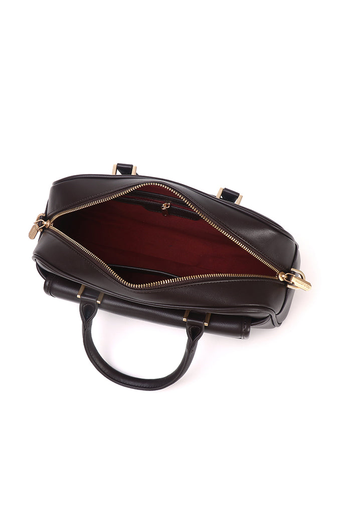The Ordine Top Handle Bag (Espresso)