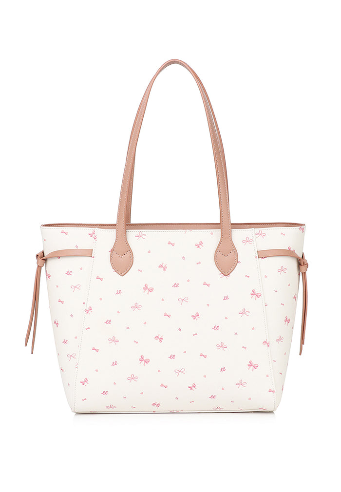 Tie A Ribbon Tote Bag (Pink)
