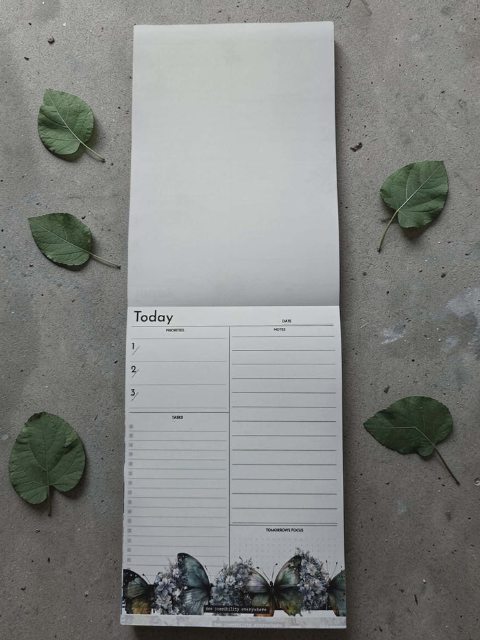 Today Desk Pad | Azure Blooms