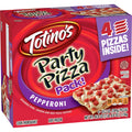 Totino's Party Pizza Pack, Pepperoni Flavored, Frozen Pizza, 4 Ct