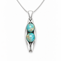 jasper peas in a pod necklace