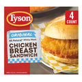 Tyson Original Chicken Breast Sandwich, 24 oz, 4 ct Box
