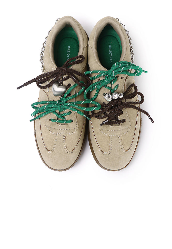 Velvia Round Toe Sneakers (Camel)