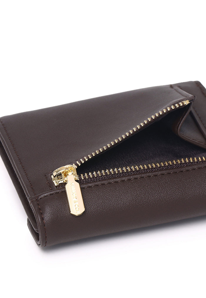 Velvora Mini Envelope Wallet (Coffee)