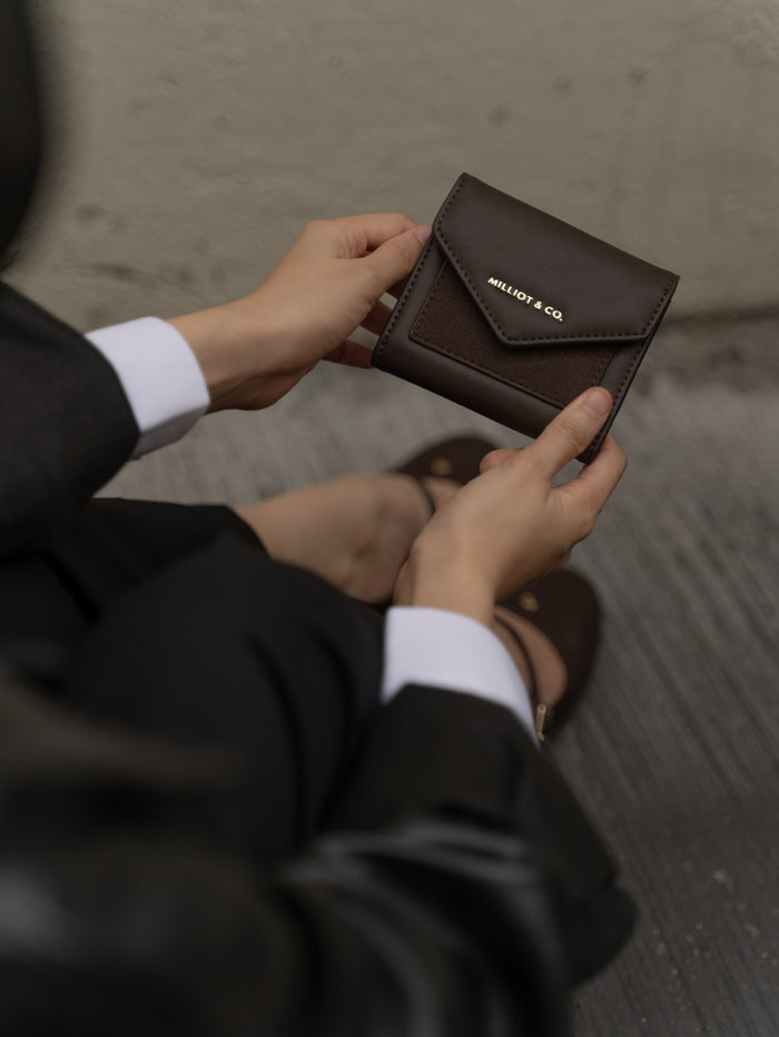 Velvora Mini Envelope Wallet (Grey)