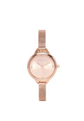 Vera Mesh Strap Analog Watch (Rose Gold)