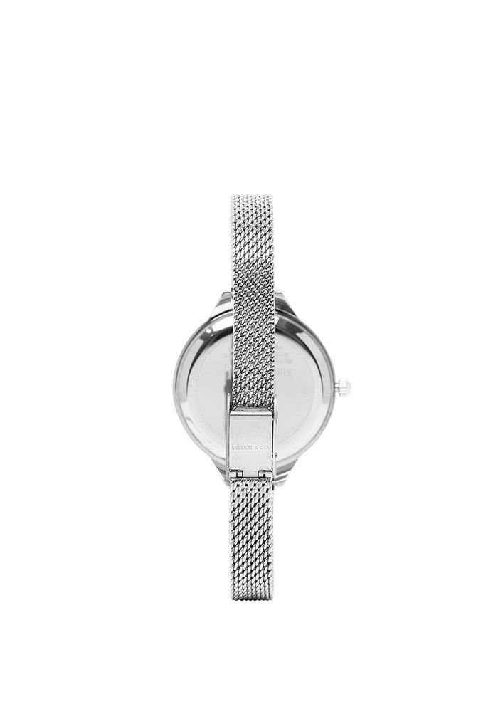 Vera Mesh Strap Analog Watch (Silver)
