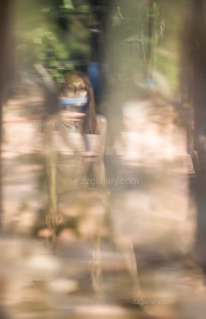Via Lactea fine art photograph featuring golden reflections and soft natural light, creating a dreamlike abstract atmosphere for elegant interiors.