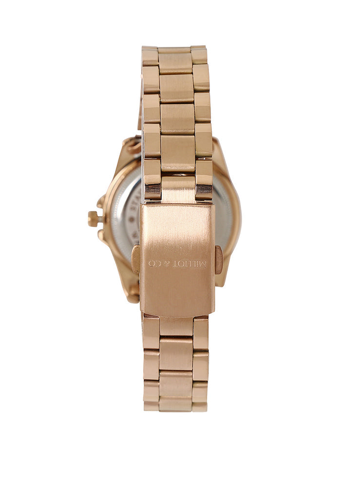 Victoria Rose Gold Stainless Steel Strap Watch V2 (Salmon)