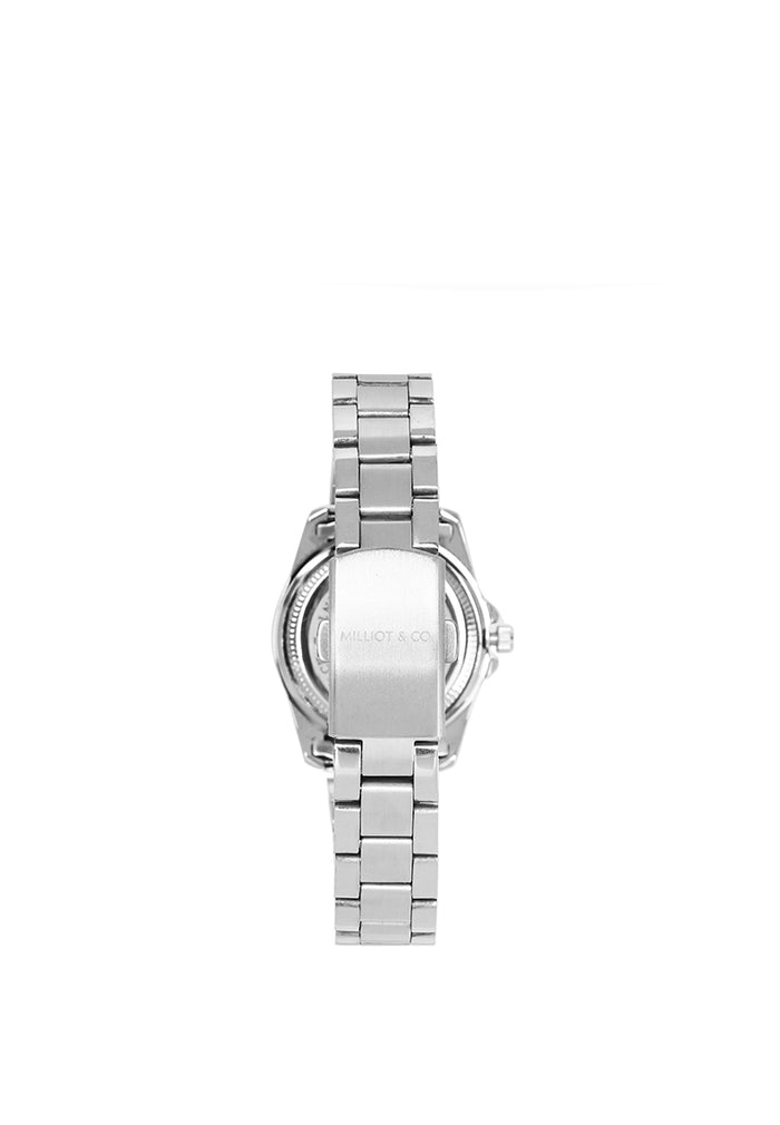 Victoria Silver Stainless Steel Strap Watch V2 (Silver)