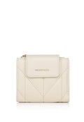 Viean Quilted Top Zip Mini Wallet (Beige)