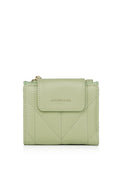 Viean Quilted Top Zip Mini Wallet (Light Green)