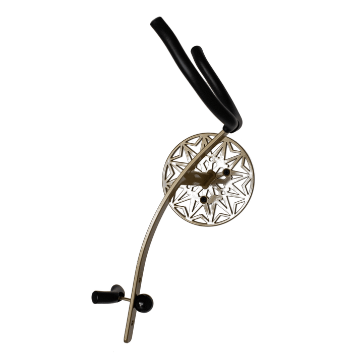 angled view baritone saxophone wallmount  Samba on white wall by Locoparasaxo.com