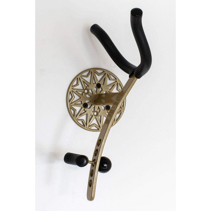 tenor saxophone wallmount  Samba Bronze by Locoparasaxo.com angled view
