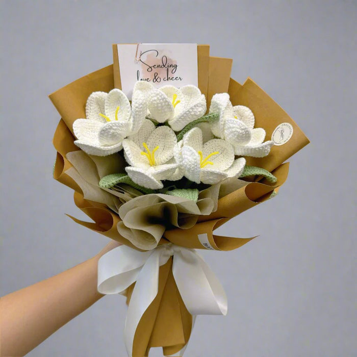 Wedding Dress Crochet Flower Bouquet