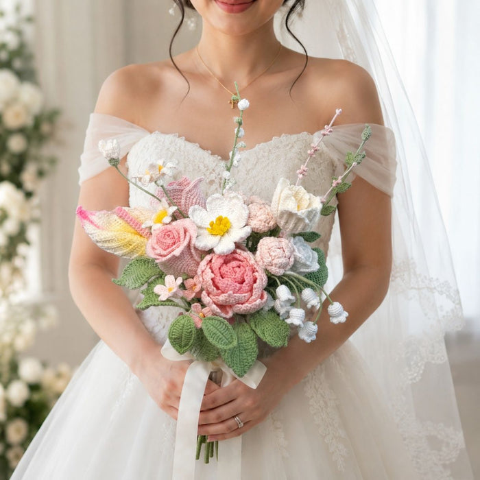 Wedding Hand Bouquet (Pink)