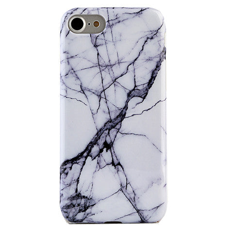 White & Gray Marble iPhone Case – Trendy Protective Phone Cover