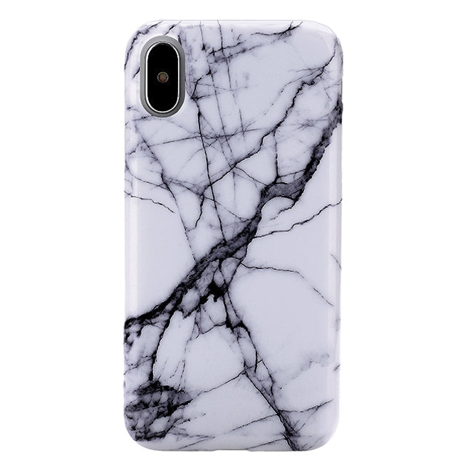 White & Gray Marble iPhone Case – Trendy Protective Phone Cover