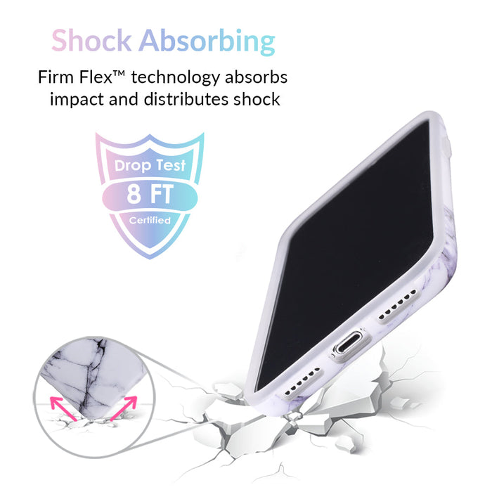 White & Gray Marble iPhone Case – Trendy Protective Phone Cover