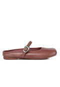 Willow Slip On Mary Jane Ballerina Flats (Dusty Pink)