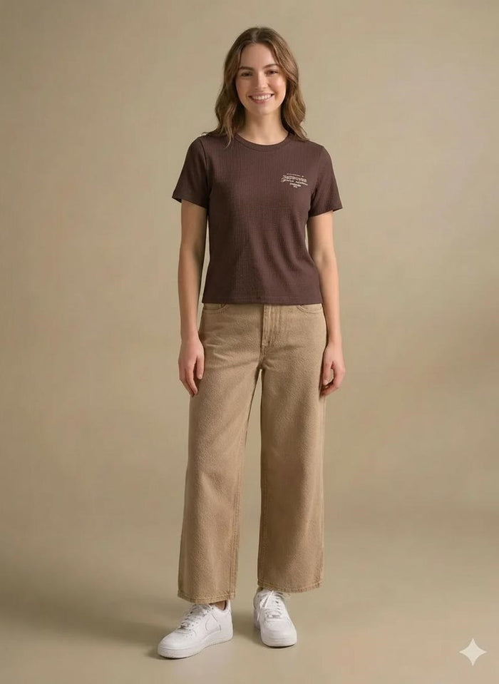 Women Coffee Typography T-shirt