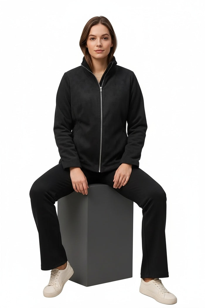 Women Colourblocked Mandarin Neck Jacket