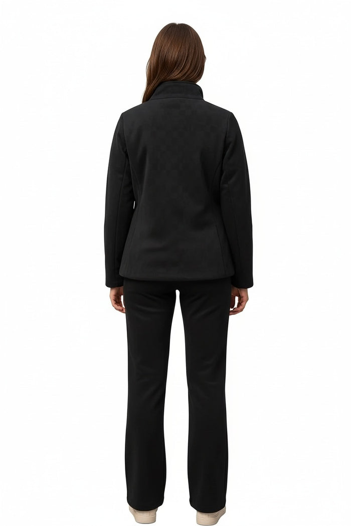 Women Colourblocked Mandarin Neck Jacket