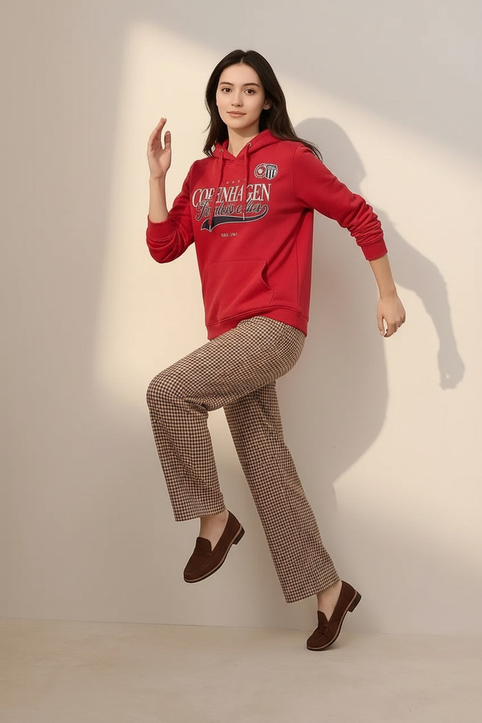 Women Colourblocked Round Neck Sweatshirt
