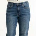 Women Forest Straight Fit Mid-Rise Light Fade Stretchable Jeans