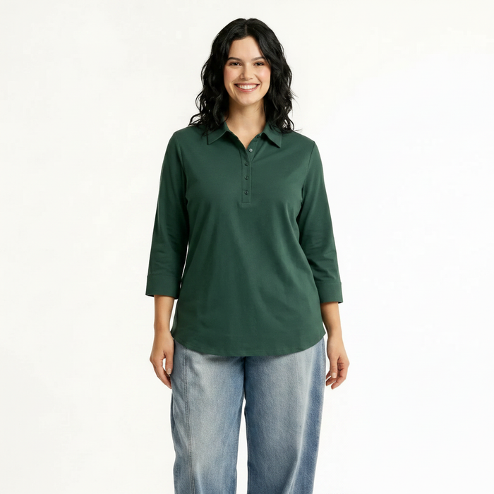 Women Green Cotton Top