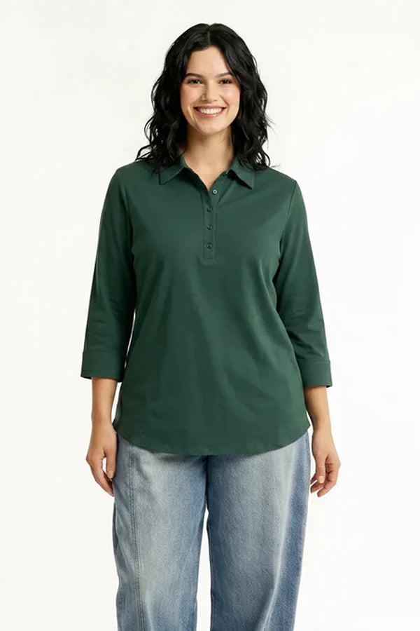 Women Green Cotton Top