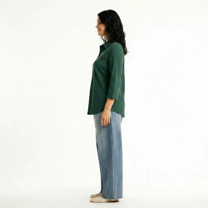 Women Green Cotton Top