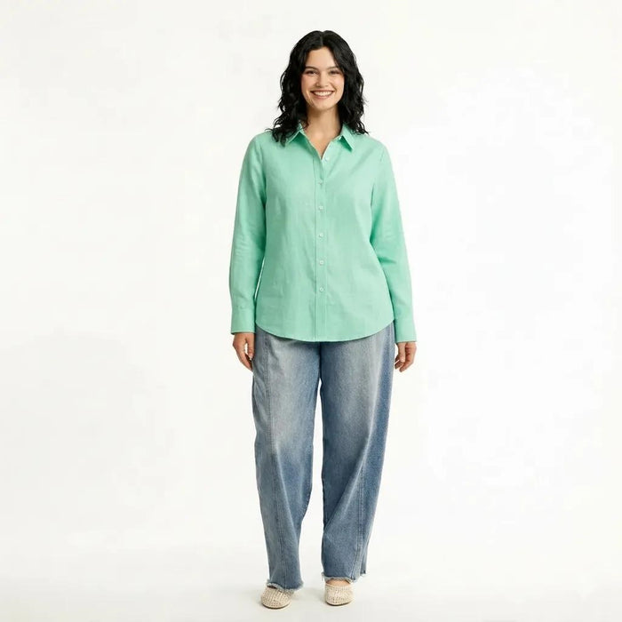 Women Green Solid Shirts