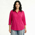 Women Hot Pink Casual Shirt