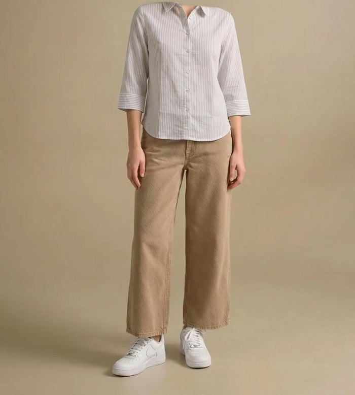 Women Lavender Striped Shirts