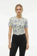 Women Lime Printed T-shirt