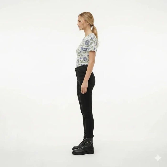 Women Lime Printed T-shirt