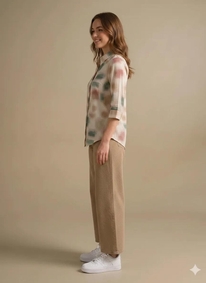 Women Mastic Printed Casual Shirt