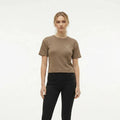 Women Mocha Typography T-shirt